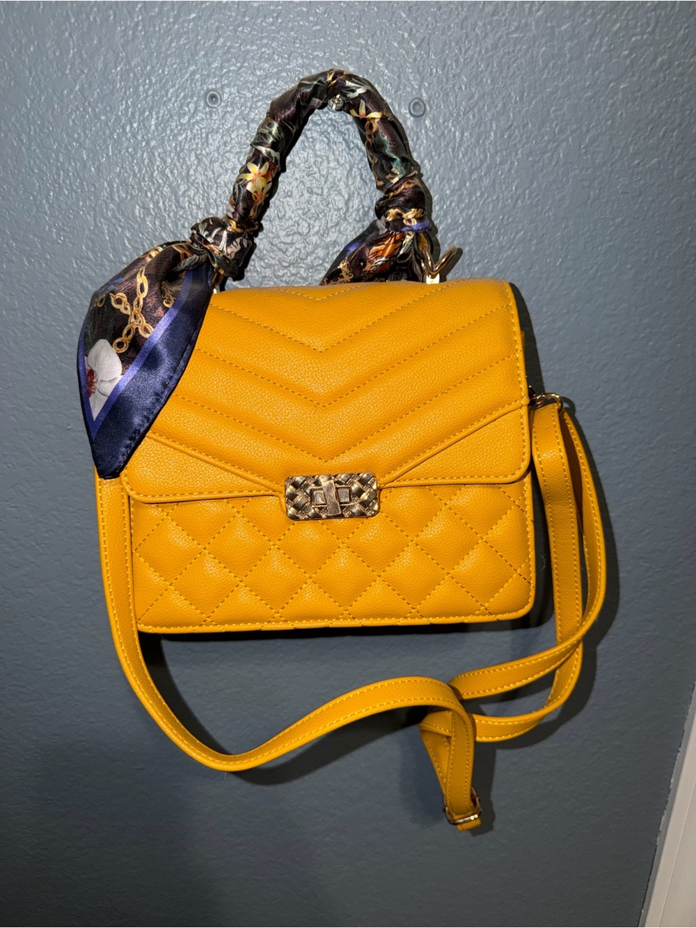Stylish Yellow Quilted Crossbody Satchel - Women Bags ALDO